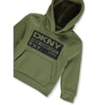 thumbnail image 2 of DKNY Boys' 2-Piece Joggers Set Outfit Color: light olive Size: 2t, 2 of 3