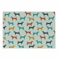 thumbnail image 1 of Dog Cutting Board, Contemporary Colorful Illustration of Pet Contours in Retro Style Print, Decorative Tempered Glass Cutting and Serving Board, Small Size, Grey Red Teal, by Ambesonne, 1 of 1