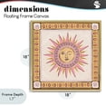 thumbnail image 4 of Stupell Industries Southwestern Pastel Winking Sun with Border Gold Floating Frame Canvas Art, 18 x 18, by Two If By Sea Studios, 4 of 8