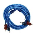thumbnail image 3 of 5M 2 To 2 Plug Car Stereo Audio Copper Cable System Amplifier Braided, 3 of 6