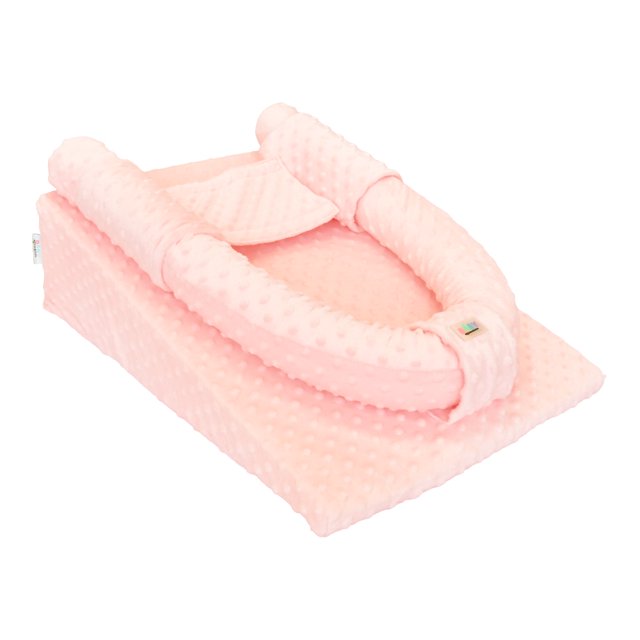 Cojín Antireflujo para bebe Rosa Cómodo Colchón Antirreflujo Bebe Ajustable Suave Red Baboon Arruru, Cojín Antirreflujos para Bebé, 100% Poliéster