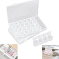 thumbnail image 1 of 2 Pcs Gem Organizer, Clear Bead Container Compartments with Secure Lids, Removable Tiny Jewelry Storage Box, Transparent Jewelry Organizer for Seeds Craft Making Accessories(Clear), 1 of 6