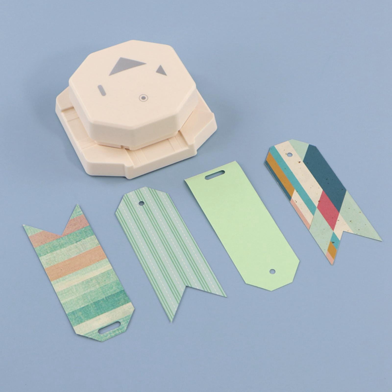 FVDPWYE 4 in 1 Hole Puncher Corner Cutter Anti Slip Base DIY Scrapbooking Edge Decorator Style A