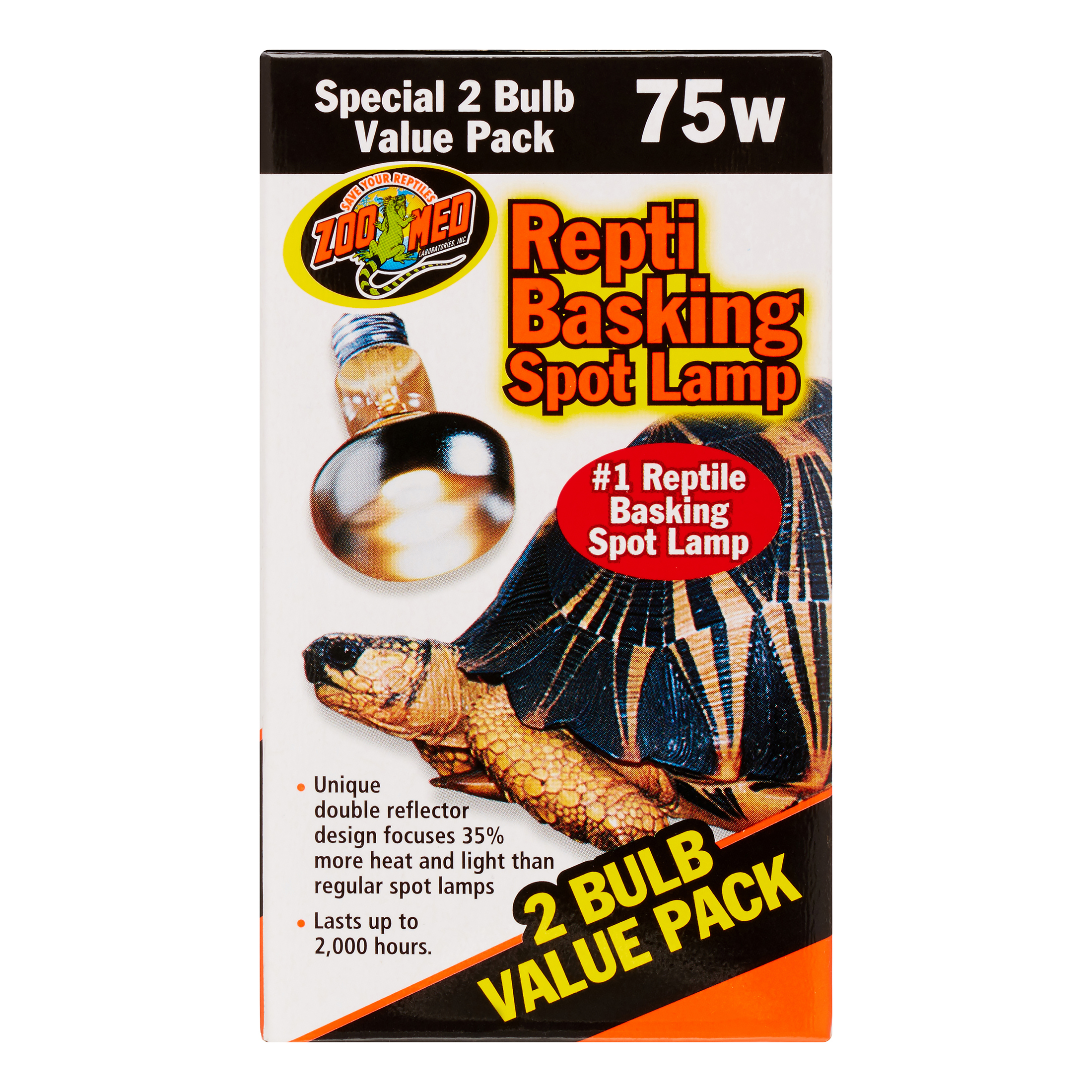 Zoo Med Repti Basking Spot Lamp 2 Bulb Value Pack, 75 Watt - image 3 of 5