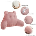 thumbnail image 5 of SHANNA Reading Pillow Bed Wedge Large Adult Children Backrest with Arms Back Support for Sitting Up in Bed/Couch for Bedrest, Pink, 5 of 9