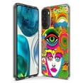 thumbnail image 3 of MUNDAZE Motorola Moto G Stylus Shockproof Clear Hybrid Protective Phone Case Neon Rainbow Psychedelic Trippy Hippie Daydream, 3 of 5