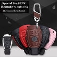thumbnail image 3 of Leather Car Key Case Fob Cover Chain For Mercedes Ben Z Remote New Brand Sales, 3 of 3
