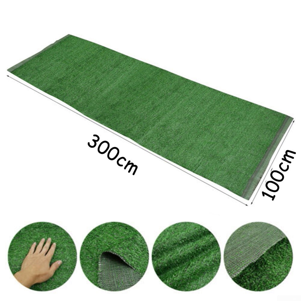 Artificial Grass Carpet Fake Synthetic Landscape Lawn Mat Turf Garden 
