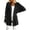 Black, variant on Women Relaxed Fit Knitted Cardigan Open Front Long Sleeve Side Pockets Casual Spring Summer Everyday Outer Top Red L