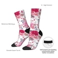 thumbnail image 4 of Disketp Peonies And Roses Unisex Crew Socks Lightweight Breathable Ventilation Ankle Socks, Mid-calf socks for Daily, 4 of 6