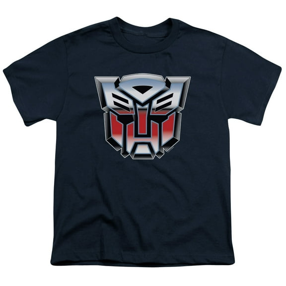 Transformers Autobot Airbrush Logo S/S Youth 18/1 T-Shirt Navy