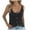Black-tank tops for women, variant on Women's Summer Knit Sweater Vest Slim Fitted Button Down Camisole Top Casual Trendy Crochet Tops