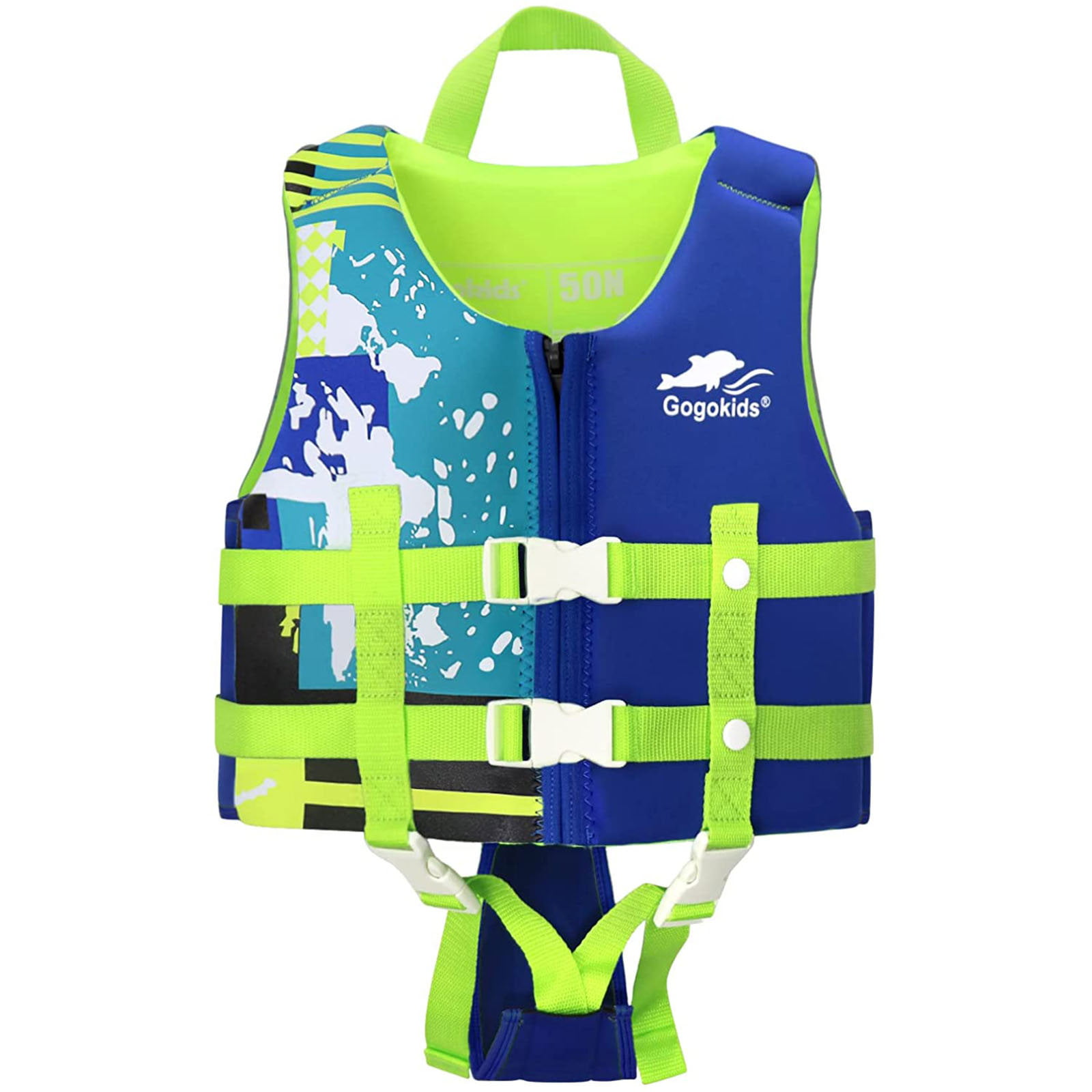 Classic Series Swim Vest Float Jacket Buoyancy Swim Wear for Boys Girls Baby Kids Cartoon Life Jackets from 30 to 50lbs 
