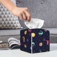thumbnail image 6 of Tissue Space Dinosaur Box Cover Holder, Square by Xecao - Leather Decorative Organizer for Tabletop, Bathroom, Car, Office, 6 of 8