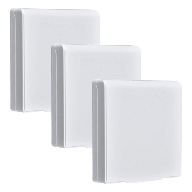 3 piezas de cubierta protectora de interruptor autoadhesivo tipo plástico Protección enfufe pared 86