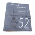 thumbnail image 2 of Money Saving Challenge Book, Double Layer Leather and Cash Stuffing Envelopes   Design High Definition Printing 52 Week Budget Challenge Book for Families, 2 of 7