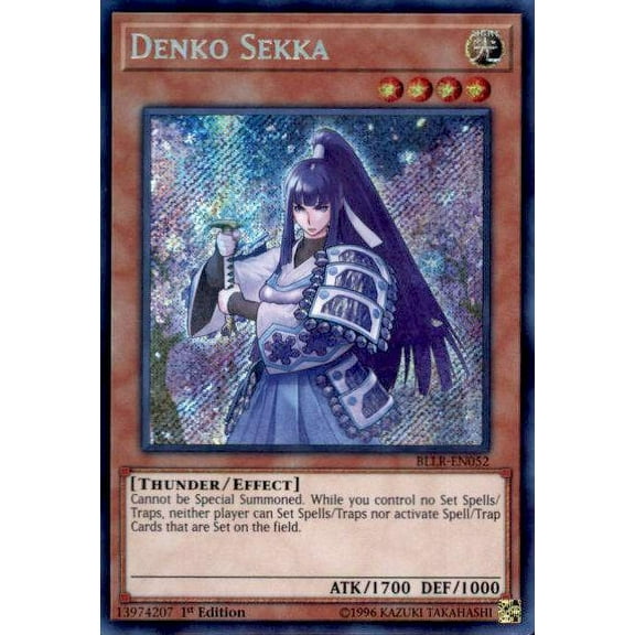 YuGiOh Battles of Legend: Light's Revenge Secret Rare Denko Sekka BLLR-EN052