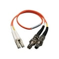 thumbnail image 3 of Eaton Tripp Lite Series 0.3M Duplex Multimode Fiber Optic 50/125 Adapter LC/ST M/F 1ft 1' 0.3 Meter - Network cable - LC multi-mode (M) to ST multi-mode (F) - 0.3 m - fiber optic - duplex - 50 / 125 micron - orange, 3 of 4