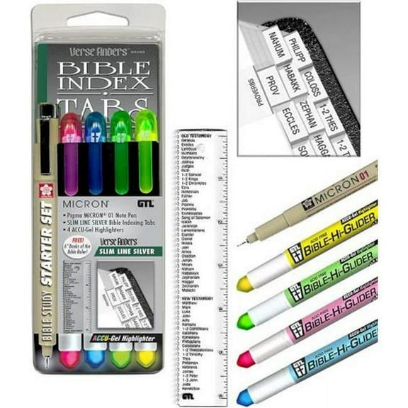G.T. Luscombe 211592 Slim Line Bible Study Starter Set, Silver