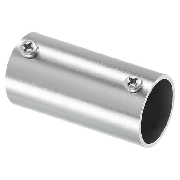 1 Pack 2-Way Straight Pipe Fitting Connector 60mm Length Fit 1" OD Pipe