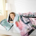 thumbnail image 4 of Homewish Japan Sakura Bedding Comforter Set,Pink Cherry Blossom Twin Comforter Sets,Japanese Ukiyo-E Bedding Set For Men Women,Luxury Bedroom Decor Reversible,2-Piece, 4 of 8