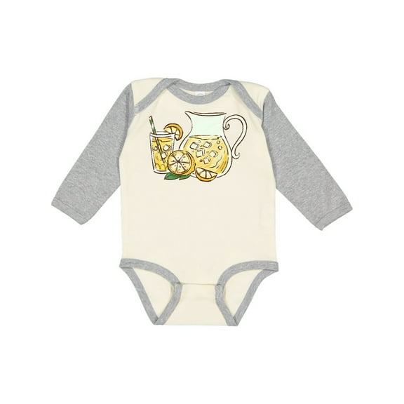 Inktastic Fresh Lemonade Boys or Girls Long Sleeve Baby Bodysuit