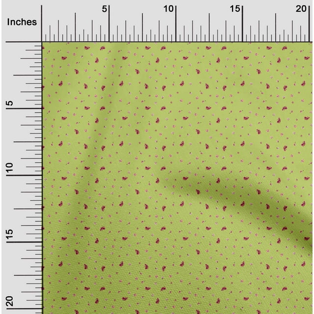 oneOone Viscose Chiffon Fabric Leaves & Flower Floral Print Fabric BTY 42 Inch Wide