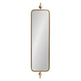 thumbnail image 6 of Kate and Laurel Kasota Slim Panel Wall Mirror, 9 x 36, Antique Gold, Glam Tall Mirror Wall Decor for Use as Skinny Entryway Mirror or Decorative Bedroom Mirror, 6 of 8