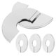 thumbnail image 1 of FOMIYES 4Ud De Cubierta Para Boquilla Y Tubería De Inoxidable Para Cocina Y, 1 of 8