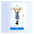 thumbnail image 1 of 40m High-efficiency Filtration Pre-filter Tap Water Household Whole House Central 3T Large Flow Pipe Backwashing Brass Filter, 1 of 7