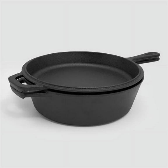 3.5 qt. Excelsteel Preseasoned Cast Iron Combo Cooker