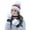 White, variant on Women's Winter 3 Piece Cable Knit Beanie Hat Gloves & Scarf Set