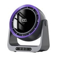 thumbnail image 2 of 2025 New Desk Fan With Battery Powered, Quiet, 100 Speeds, Adjustable Head, Smart Digital Display, Table Travel Fan for Bedroom, Office Travel Camping Kitchen Home, 2 of 5