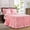Pink-King, variant on Ruffle Skirt Bedspread Set - 30" Long Drop Vintchic Ruffled Summer Coverlet Bed Spreads Quilt Boho Bedding Farmhouse Style Lightweight Luxuriorustic 2 Piece Size Pink