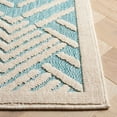 thumbnail image 3 of SAFAVIEH Milos Brad Geometric Indoor/Outdoor Area Rug, Turquoise/Ivory, 5' x 7', 3 of 7