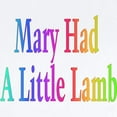 thumbnail image 2 of CafePress - Mary Had A Little Lamb Infant Bodysuit - Baby Light Bodysuit, Size Newborn - 24 Months, 2 of 4
