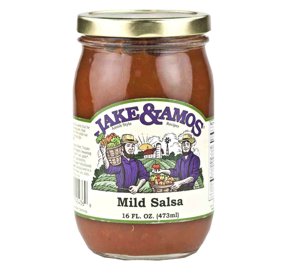 Jake & Amos Mild Salsa 16 oz. (3 Jars) by Dutch Valley Foods