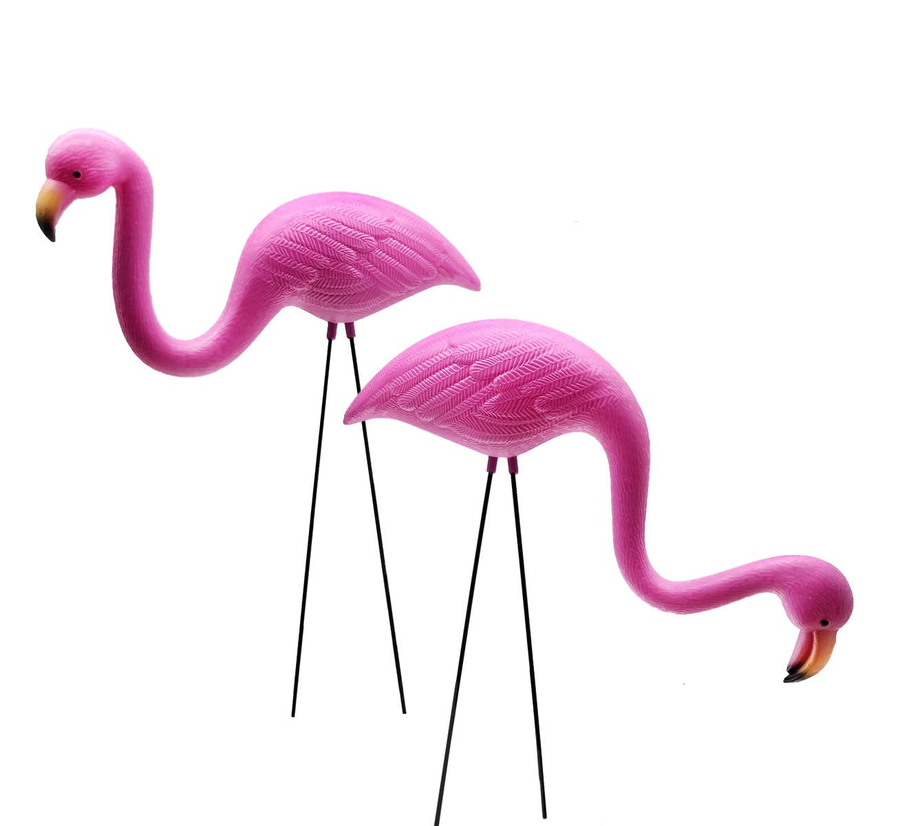 20" Pink Flamingo Wall Sculpture Tiki Bar South Sea Tropical Home Garden Decor 