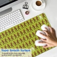 thumbnail image 4 of Long Mouse Pads for Desk,Green Bigfoot Pattern Desk Mats on Top Of Desks, Desk Mouse Pad Extra Large with 3mm Non-Slip Base and Stitched Edge for Gaming,Office,Work,Home 31.5"x11.8", 4 of 6