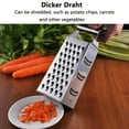 thumbnail image 2 of Professional Box Grater, Stainless Steel with 4 Sides, Best for Parmesan Cheese, Vegetables, Ginger, 2 of 9