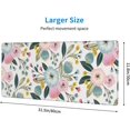 thumbnail image 3 of XL Large Cute Mouse Pad, Extended Floral Gaming Mousepad Stitched Edges, Non-slip Waterproof Big Long Flower Mousepad Desk Mat for Laptop, Keyboard and Computer for Decor Women Office, 31.5*11.8 Inch, 3 of 6