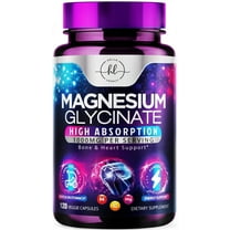 Magnesium Glycinate Supplement 1000mg - 100% Chelated & Purified - to Support Sleep, Heart Health, Muscles, & Bone Strength - Best Absorption Magnesium Glycinate, Bottled in USA - 120 Capsules