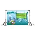 thumbnail image 3 of ABPHOTO Polyester 7x5ft Underwater World Backdrop Cartoon Bubbles Fish Waves Backdrops for Photography Shell Blue Sea Photo Background Boys Girls Summer Holiday Travel Studio Props, 3 of 4