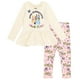 thumbnail image 1 of Conjunto de ropa Bluey Bingo Floral con estampado floral de peplum para niñas grandes, camiseta y leggings, 1 of 6