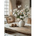 thumbnail image 1 of Qisvanset Framed Canvas Wall Art, 12x16 Inch White Floral Vase Cottage Core Farmhouse Decor, 1 of 5