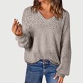 thumbnail image 2 of Fall Saving BeiFu Sweaters for Women Ribbed Knit Long Sleeve Pullover Everyday Tops Fall outfits 2025 New Womens Sweaters Long Sleeve Shirts, 2 of 6
