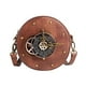 thumbnail image 4 of Bolso de hombro Steampunk Salvador con reloj redondo de piel sintética para mujer portátil, 4 of 10