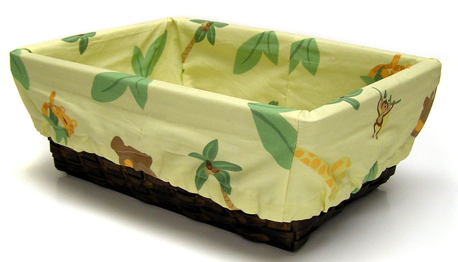 Nojo Jungle Babies Nursery Basket With Fabric Liner