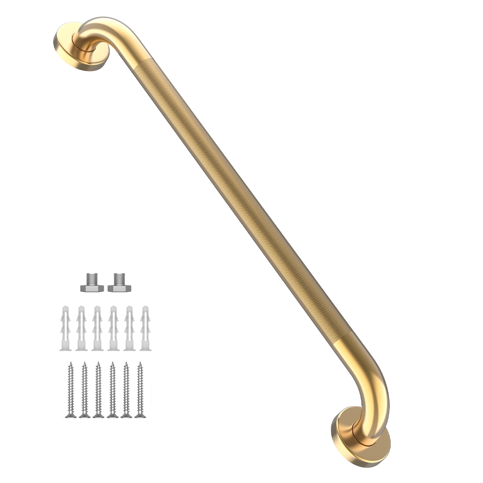 32 Inch Gold Shower Grab Bar, ZUEXT Stainless Steel Bathroom Grab Bar