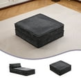 thumbnail image 5 of Compression Mahjong Sofa,Convertible Floor Sofa Bed,DIY Boneless Modular Sectional Sofa,No Assembly Required,Circle fleece fabric,Oversized 3 Seater with 3 Pillows,White, 5 of 9